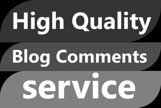 I will provide high quality 100+ blog comments for google top ranking