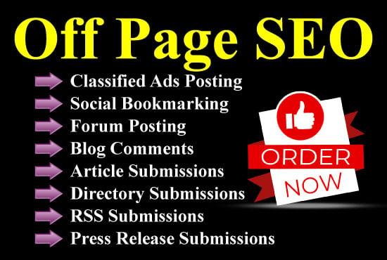 I will do off page SEO for you in 8 best ways