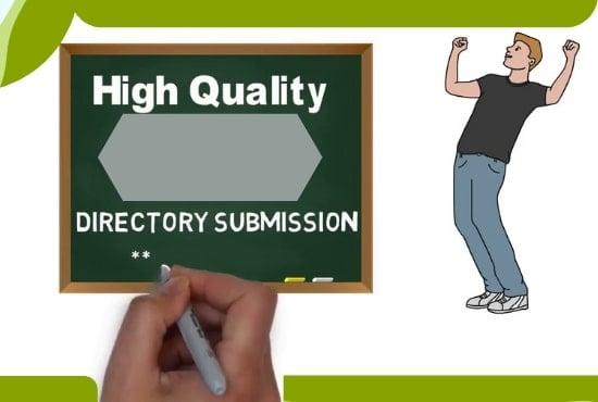 I will prepare 100 directory submission backlink seo with high quality