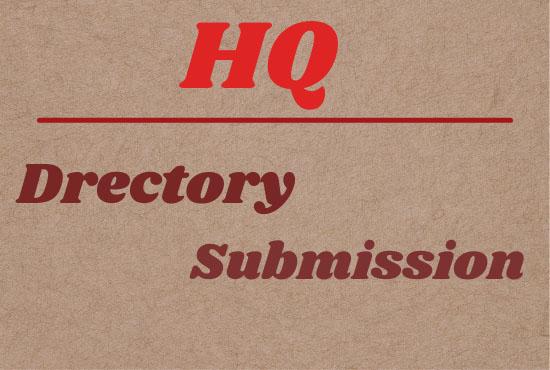 I will build manually 100 HQ directory submission with backlink for website 