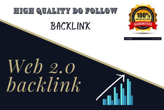 I will do 20 High Quality web 2.0 backlink for your website