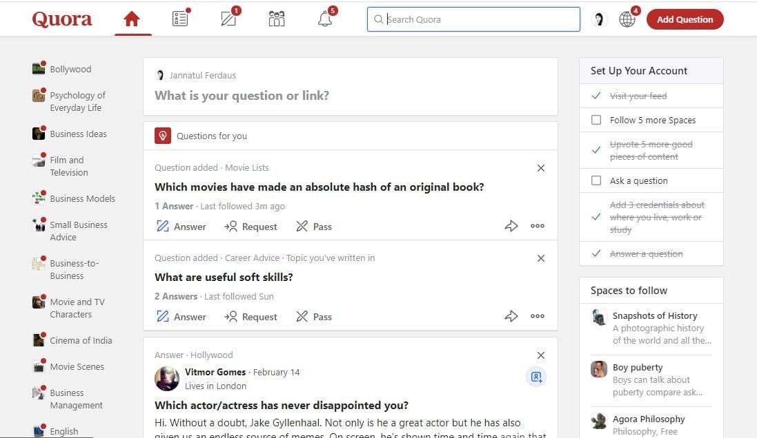 Posting 3 HQ Quora Answer with your Keyword & URL