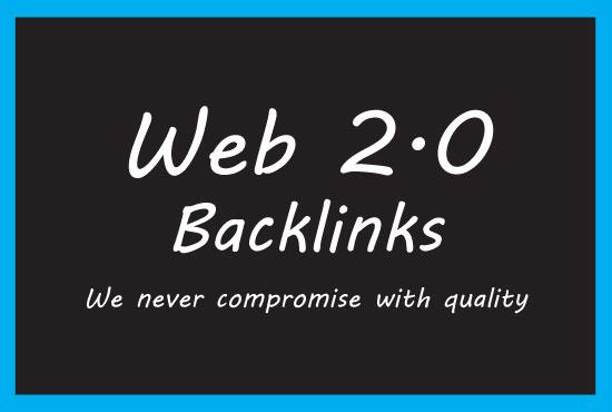 I will create High Quality 15 web 2 0 backlinks
