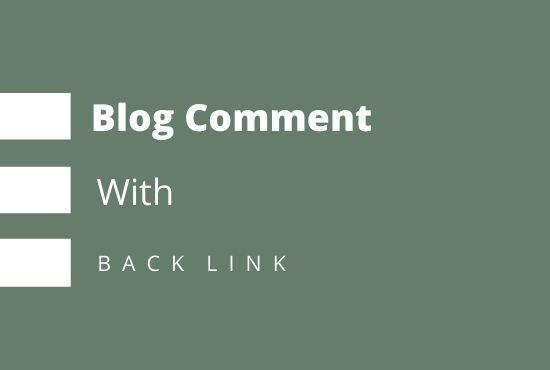 I will do 50 niche relevant backlink manual blog comments