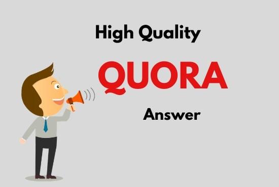 Progress your website with 5 high quality Quora answers