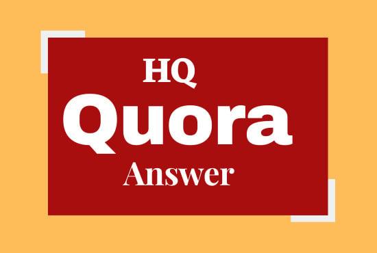 Progress your website with 5 high quality Quora answers