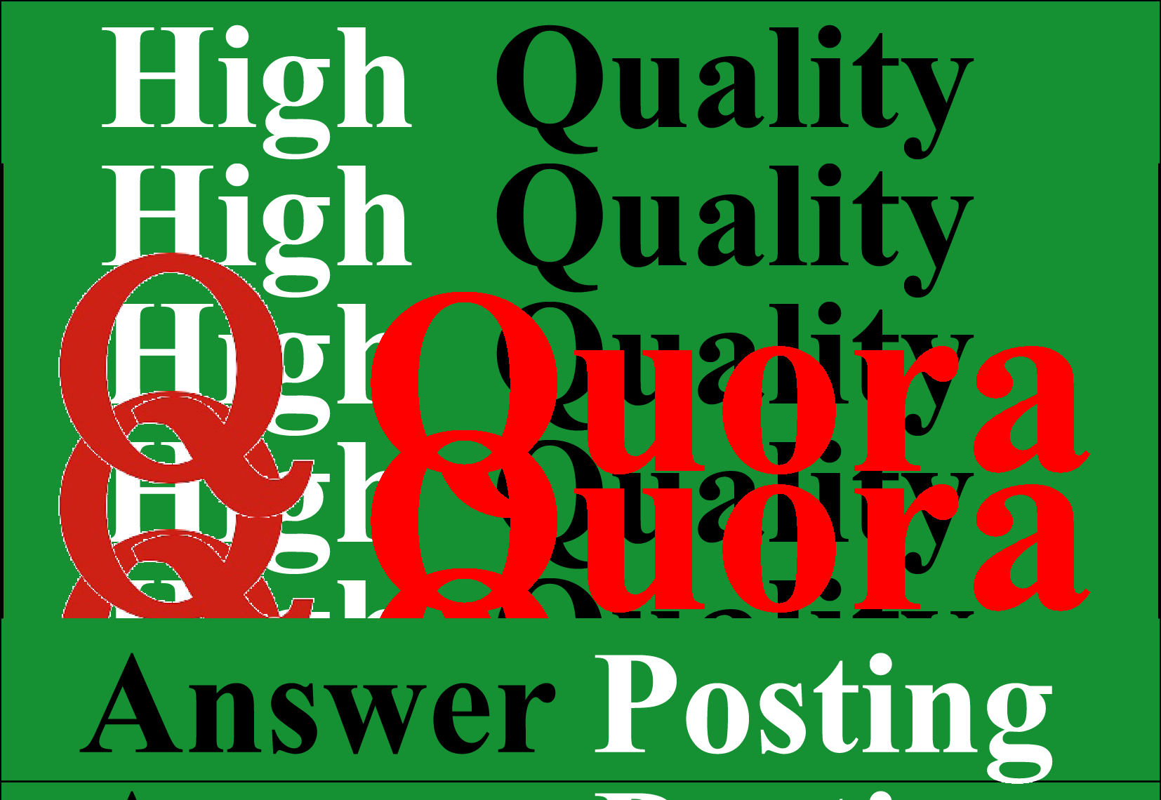 I Will Provide 20 High Quality Quora Answer With Clickable Backlinks 