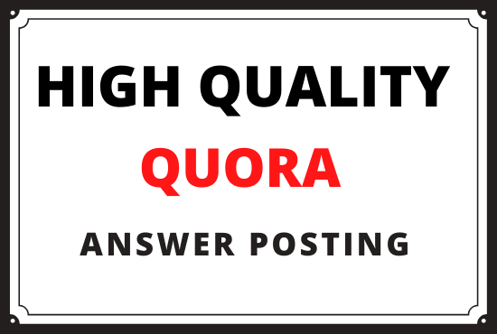 i will Promote your website high quality 5 Quora answers with your keyword and URL 