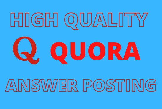 i will Promote your website high quality 5 Quora answers with your keyword and URL 