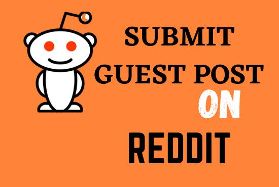 Write and Publish 10 Guest Blog Post On Reddit with High DA,PA