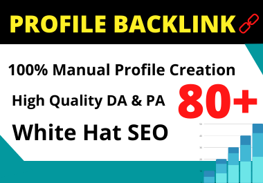 25 Profile Backlinks high authority permanent backlink manual link building 