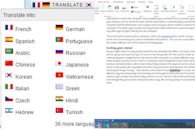 I will translate the english language into the turkey, to all other