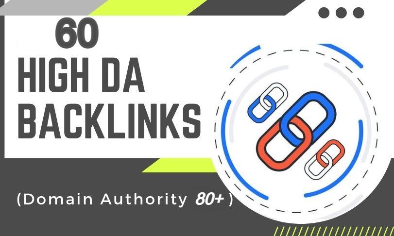 Manually Build 60 Powerful PR9 High Backlinks to improve ranking