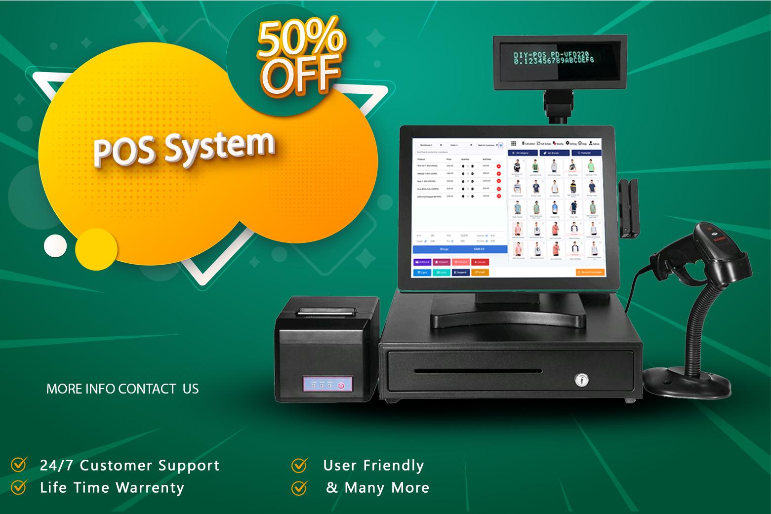 I will install modern pos software with advance accounting inventory stock management 