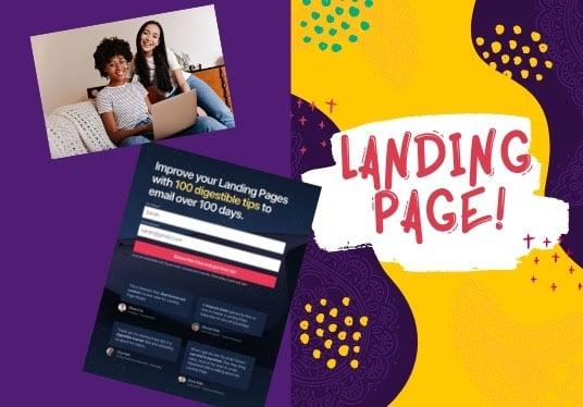 responsive word press landing page design thrive architect