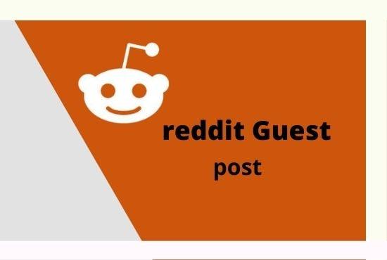  I will Promote your website by 3 high Quality reddit guest post