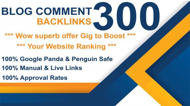 i will do 300 blog comments low obl backlinks
