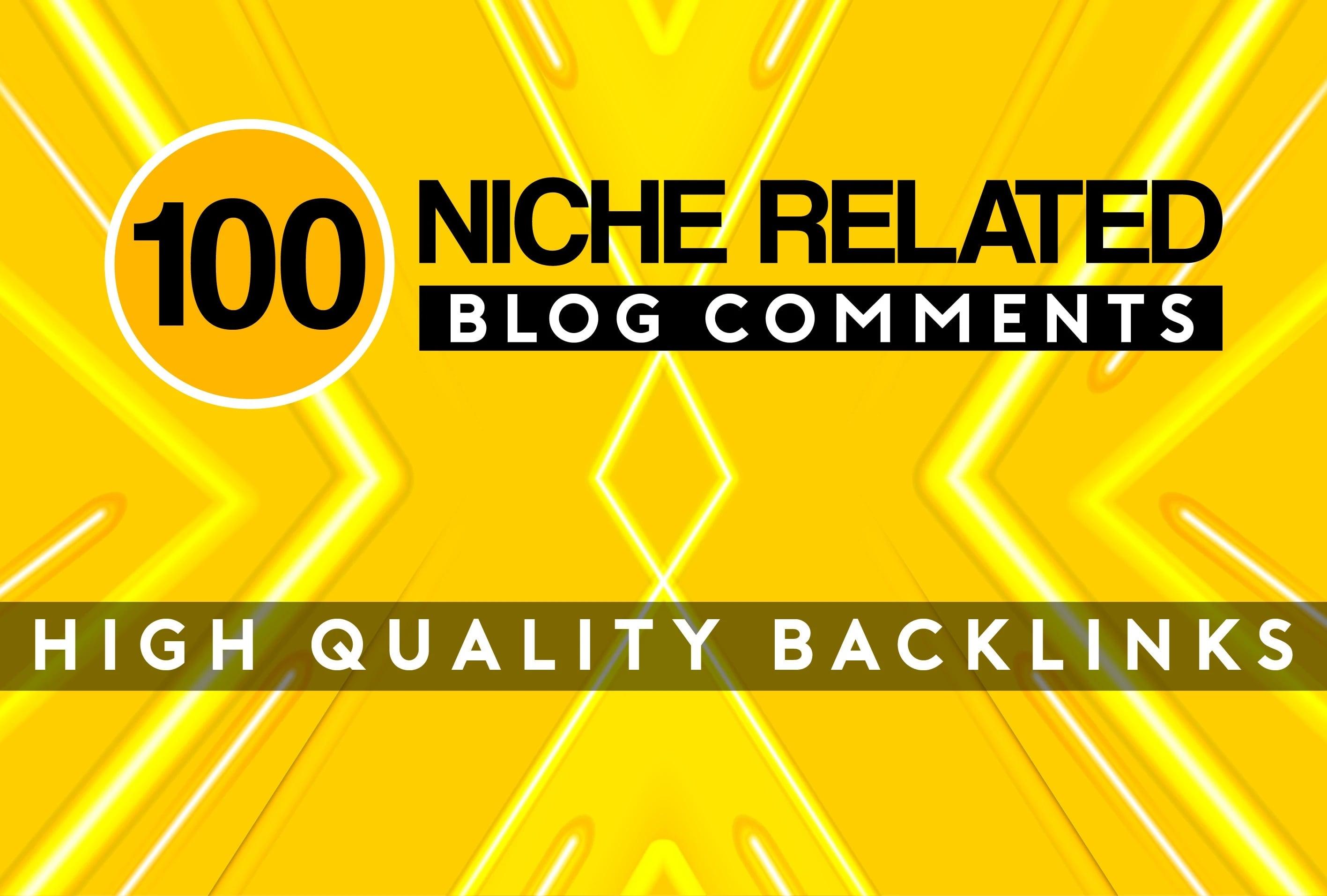 I will make niche relevant manual blog comment backlinks