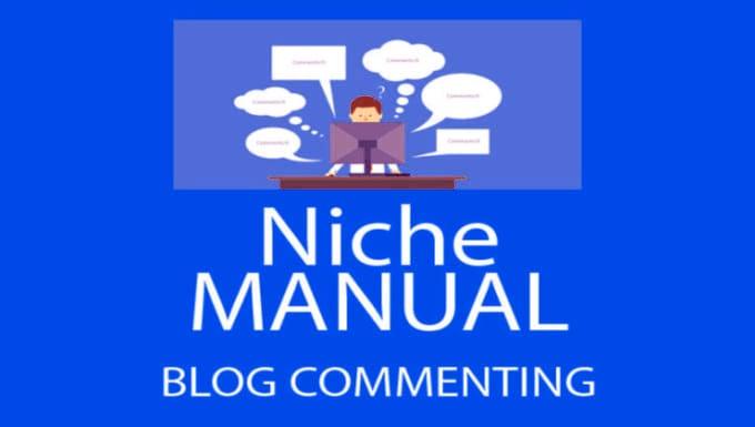 I will provide 100 niche relevant manual blog comment backlinks