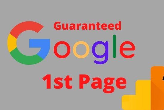 I will ranking your website google 1st page guaranteed.