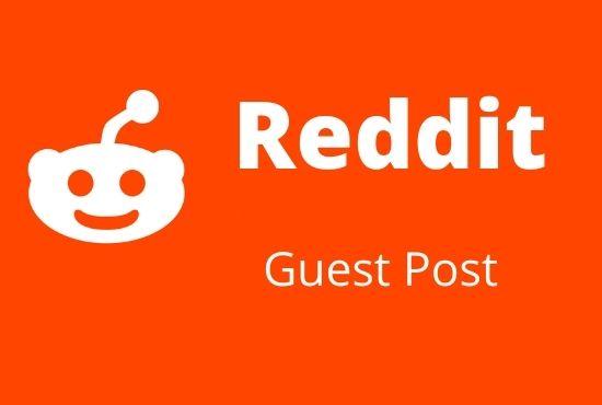 Promote your website 20 high quality reddit guest post
