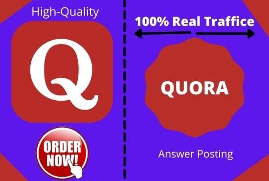 Niche relevant Link-building with 10 high-quality Quora answer posting