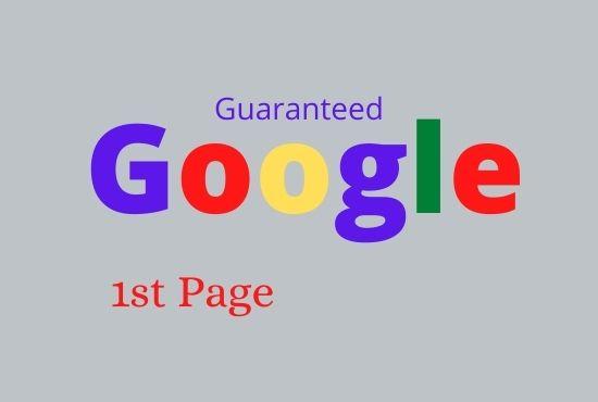 I will do guaranteed ranking your website google 1st page