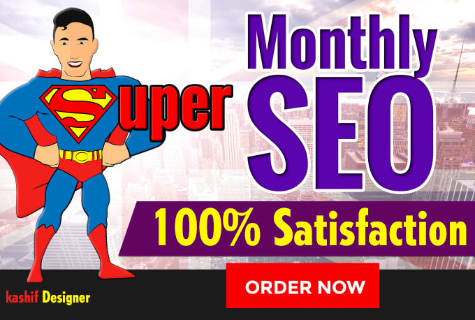 provide a monthly SEO service with high quality link building