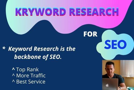 I will do 1500 SEO Keyword Research and Competitor analysis