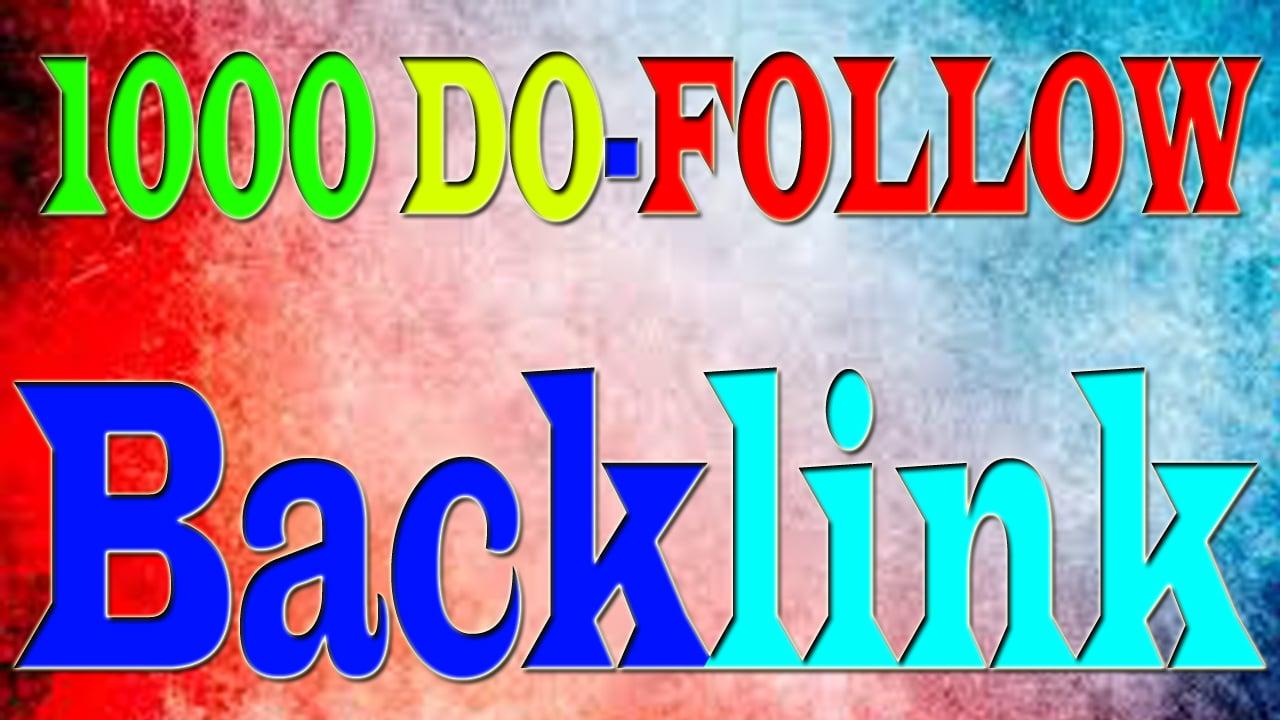 Manually Make 1000 Do Follow Profile Backlink, 100% Sate Backlinks for your Website