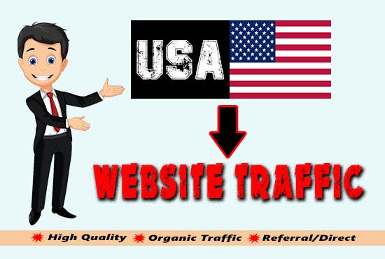 I will drive keyword targeted USA organic traffic to your website