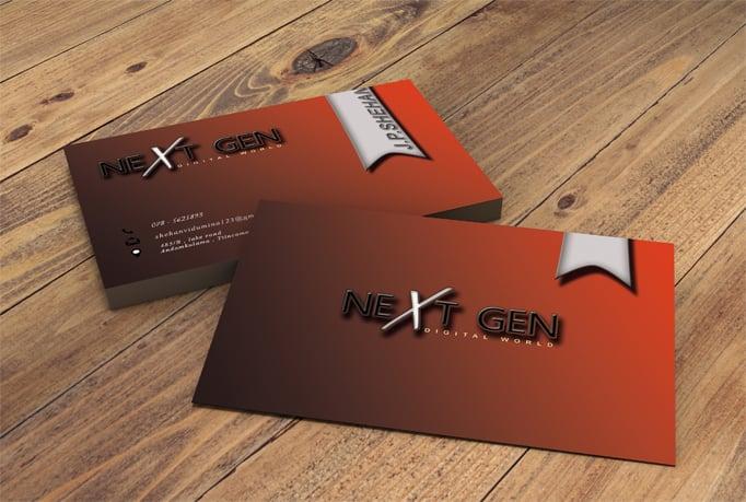 I design professional business cards and logos as your requirements 
