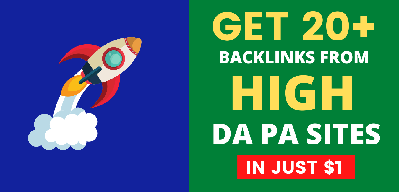 Get 20+ Backlinks from HIgh DA PA Sites 