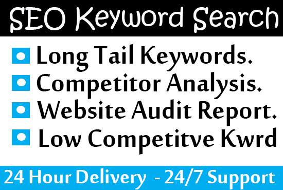 I will do keyword research, competitor analysis and website audit