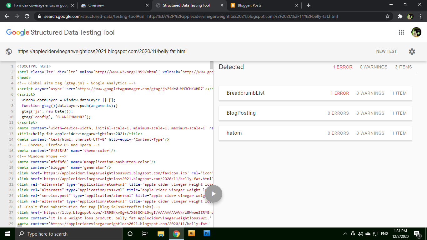 I will google index or Bing and fix all index and SEO errors from google search console