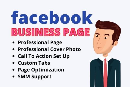 I will design impressive Facebook business page for you