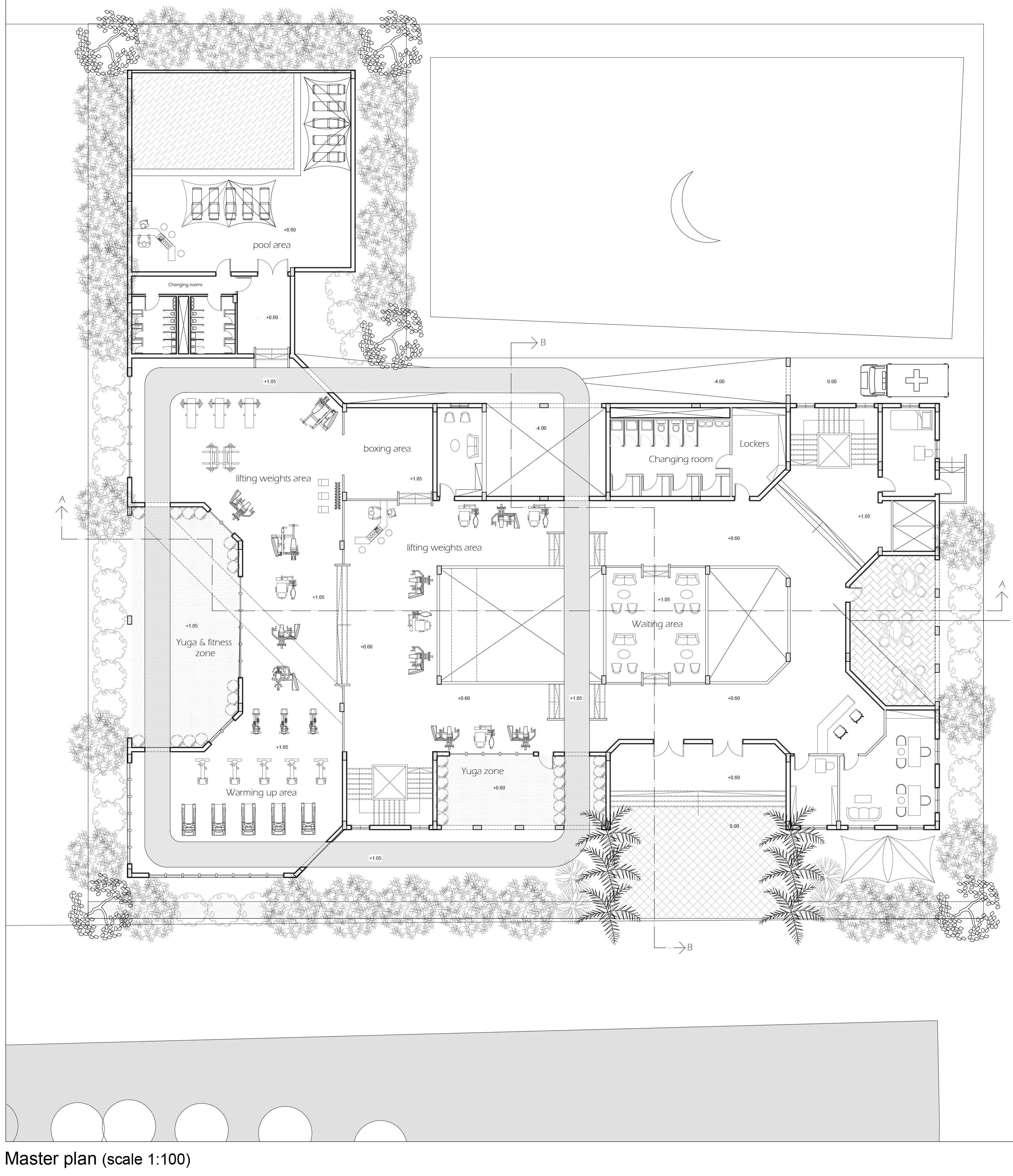Architecture autocad floor plans, sections elevations 3dmax