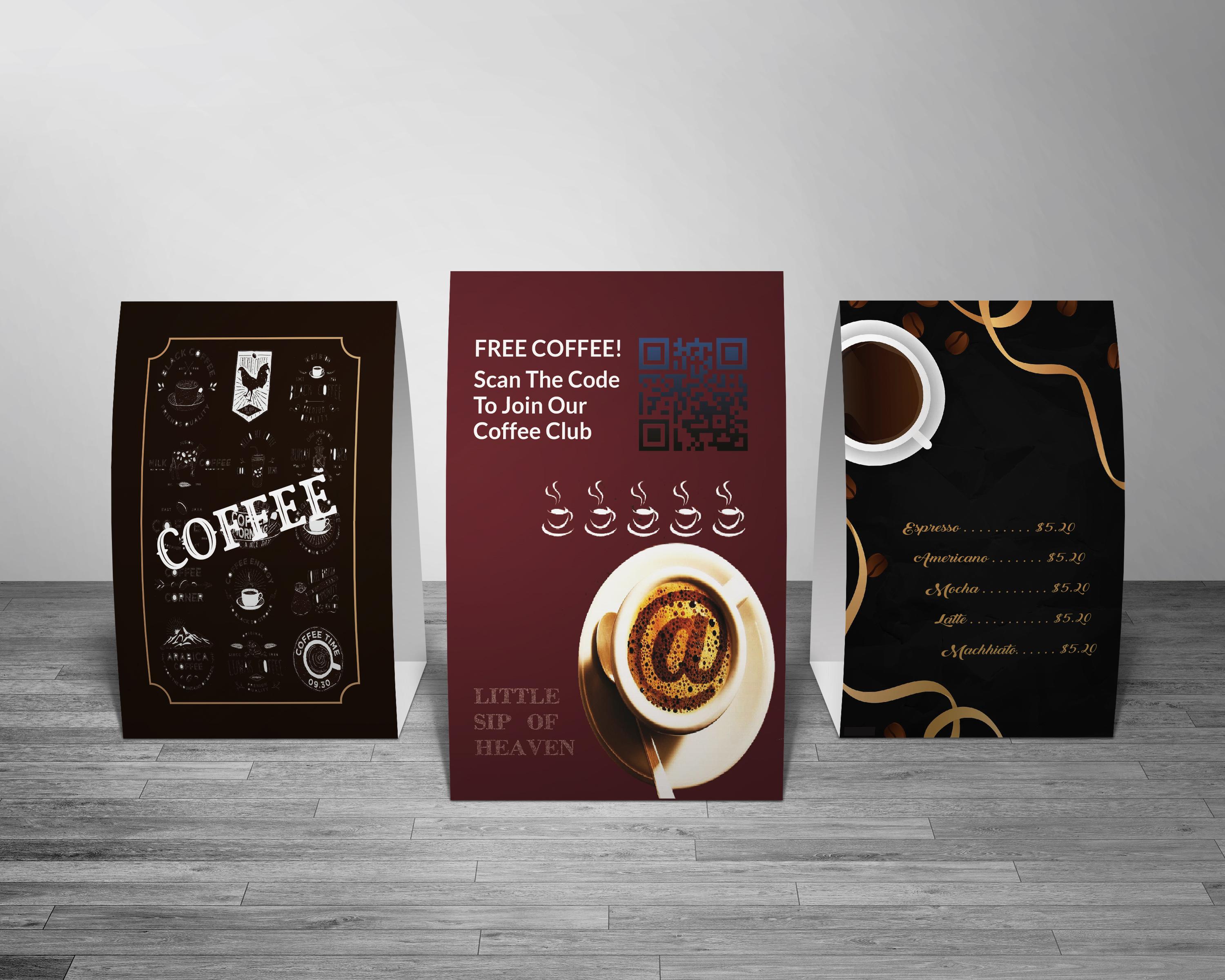  I will create table tent, menu, and table calendar design within 24 hours