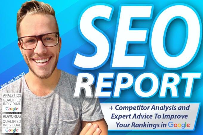 #1 page on google rank, I will create a SEO audit report. 