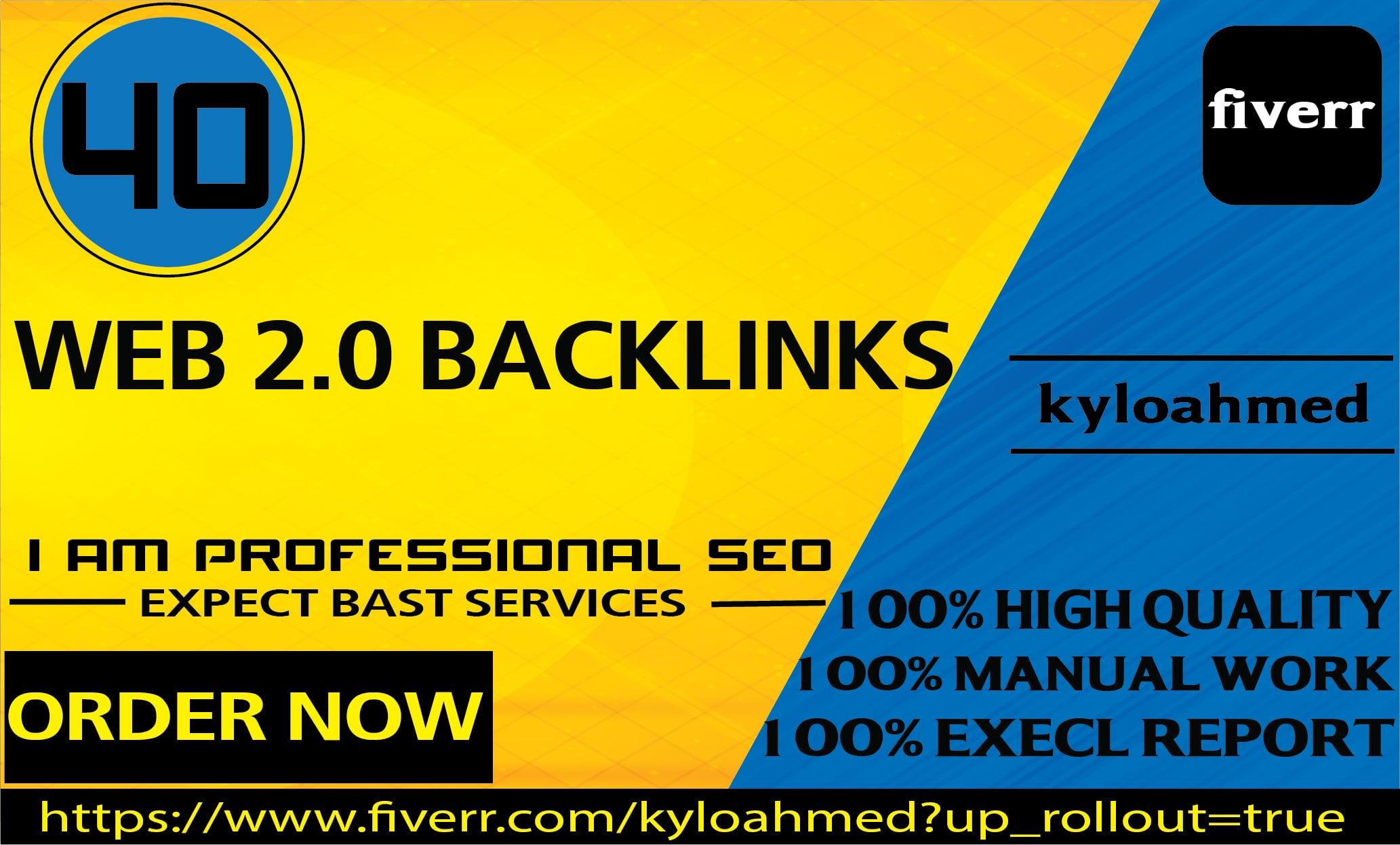 I will build 30 manually web 2 0 backlinks