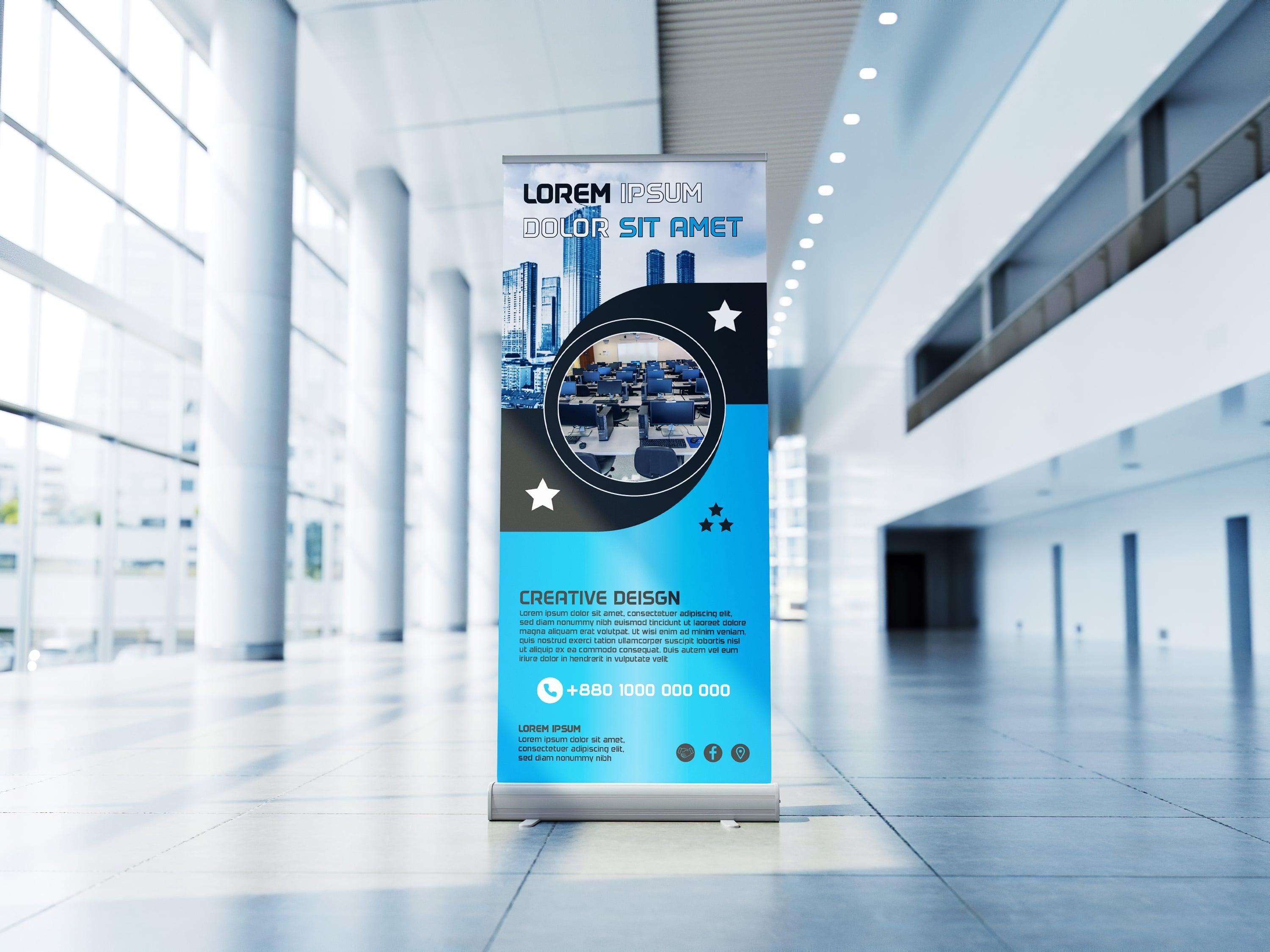 I will do awesome Roll up Banner Design