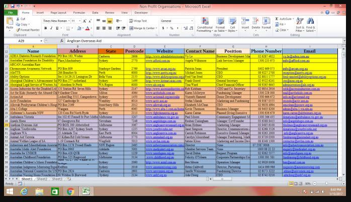 Data Entry & Data cleansing and Formatting 