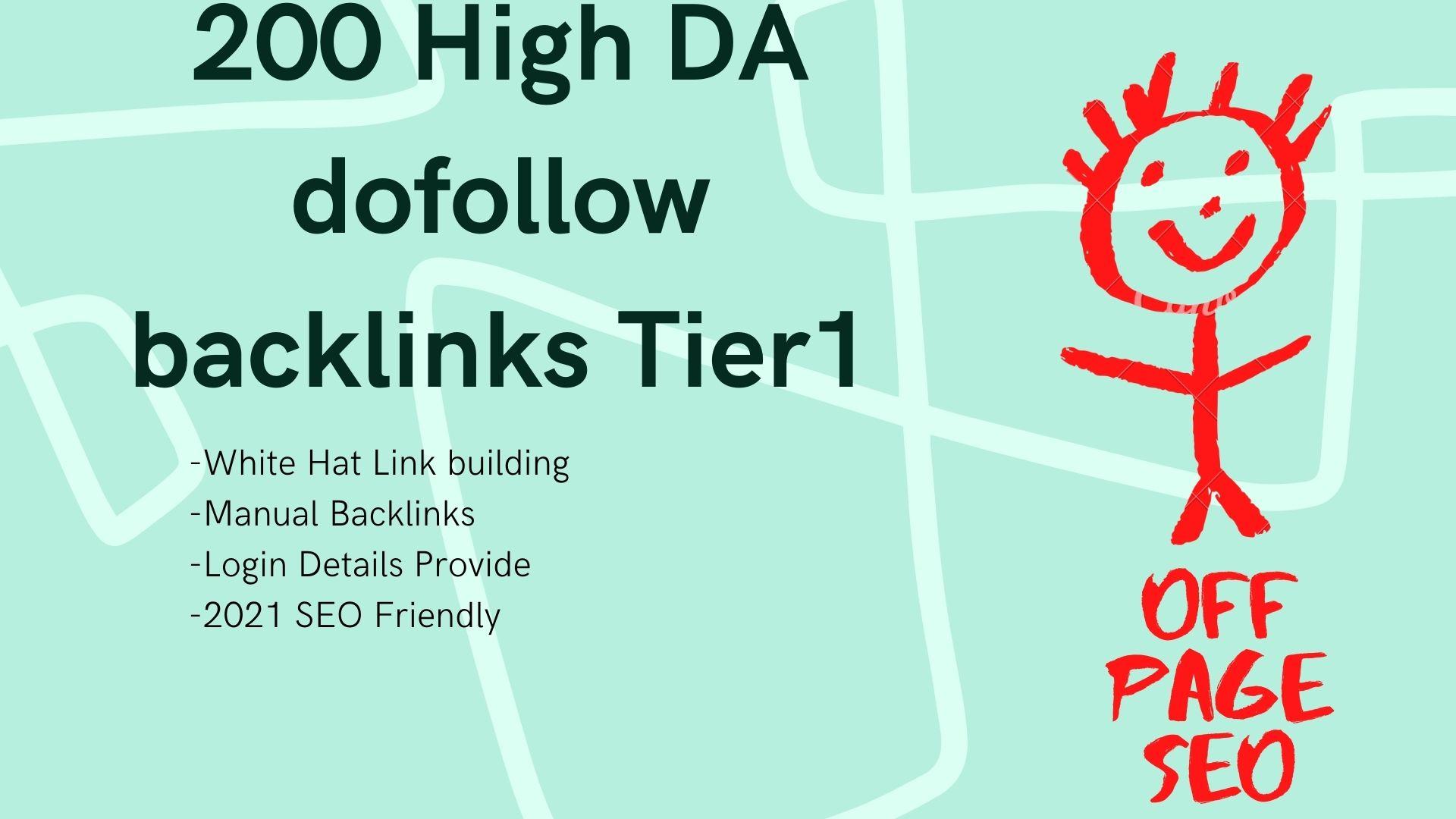 200 High Quality Dofollow Backlinks with a low spam rate