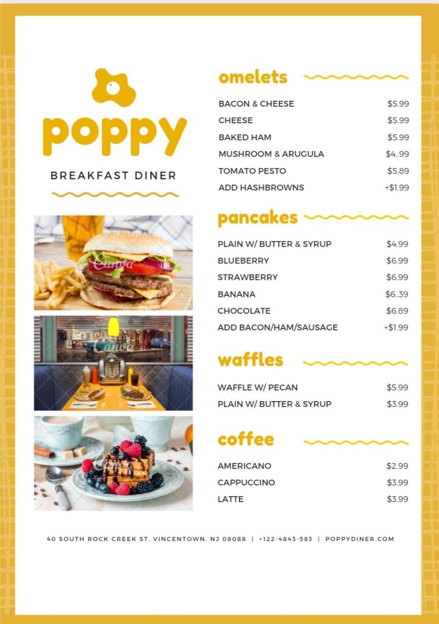 design amazing flyer food menu. poster or any kind of menu promo