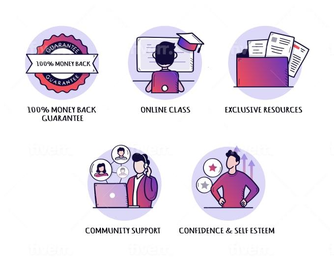 I will design hand drawn vector icons