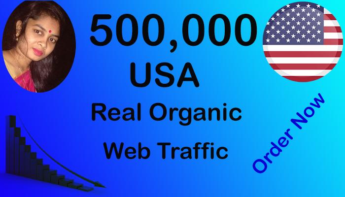 Real and Organic 500,000 USA Website Traffic within 20 Days