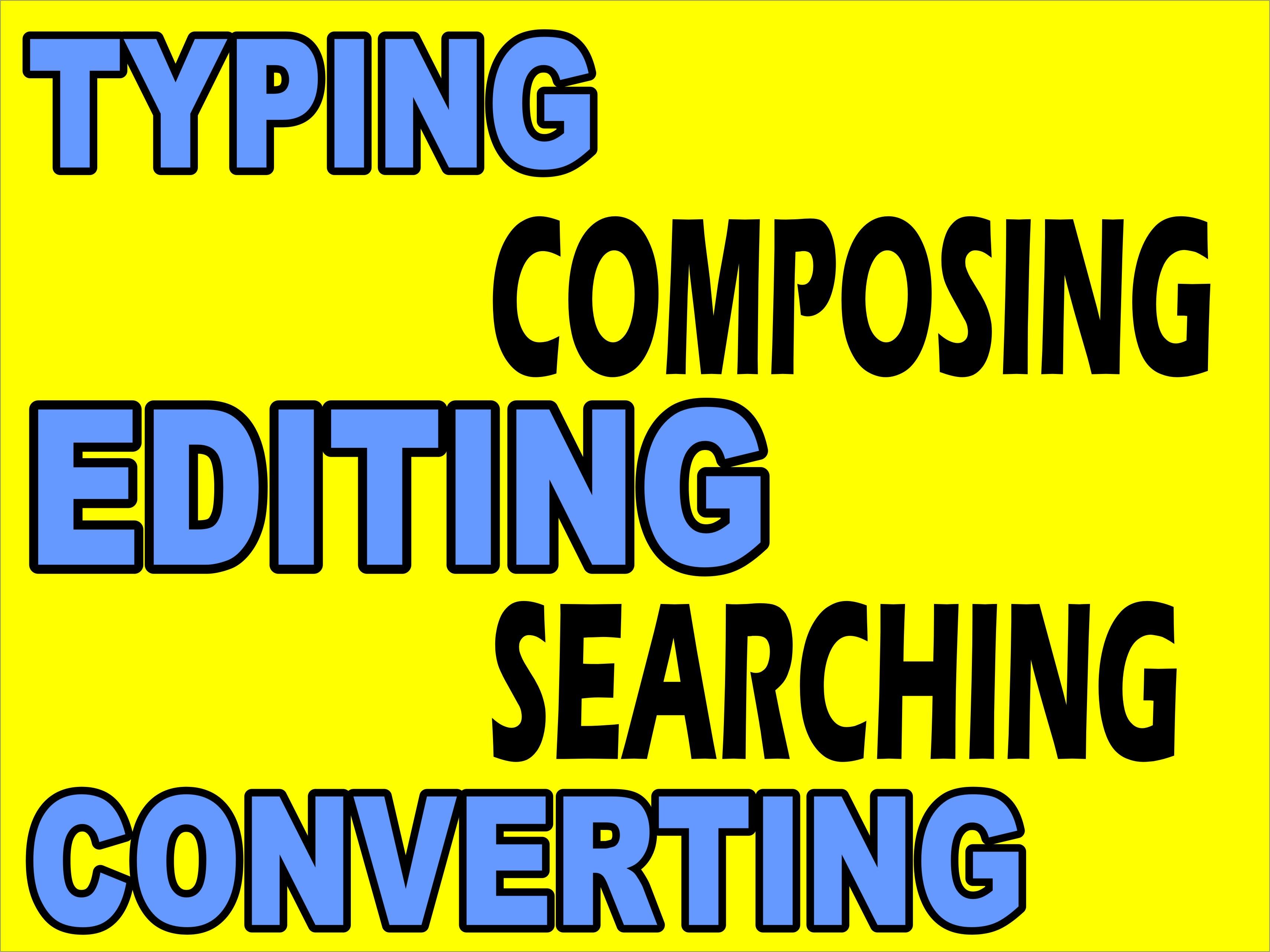 Data Entry, web research, copy paste, pdf convert