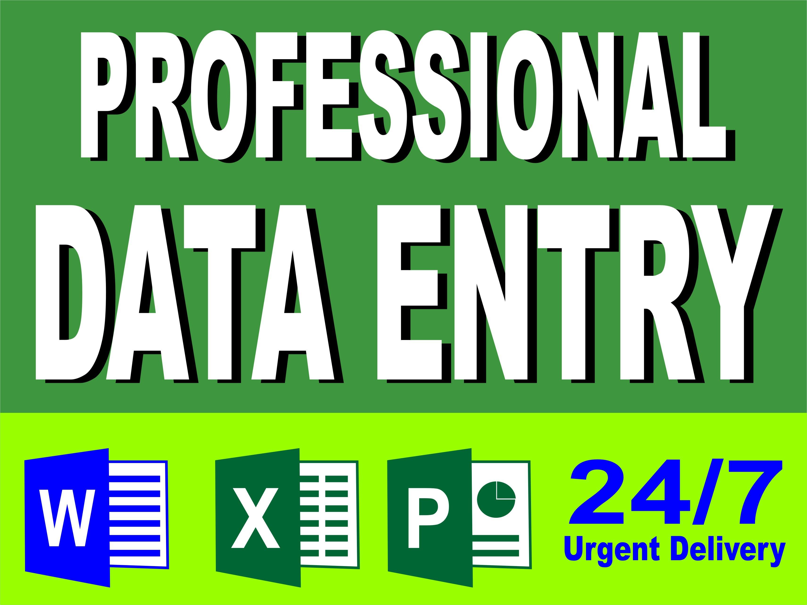 Data Entry, web research, copy paste, pdf convert