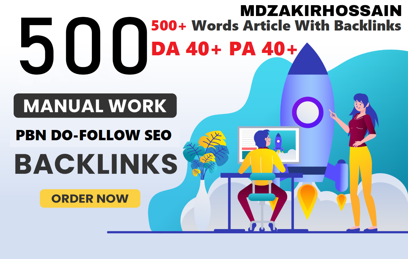 Special 500 Sites DA 40+ PA 35+ PR 5+ Web 2.0 500 PBN 