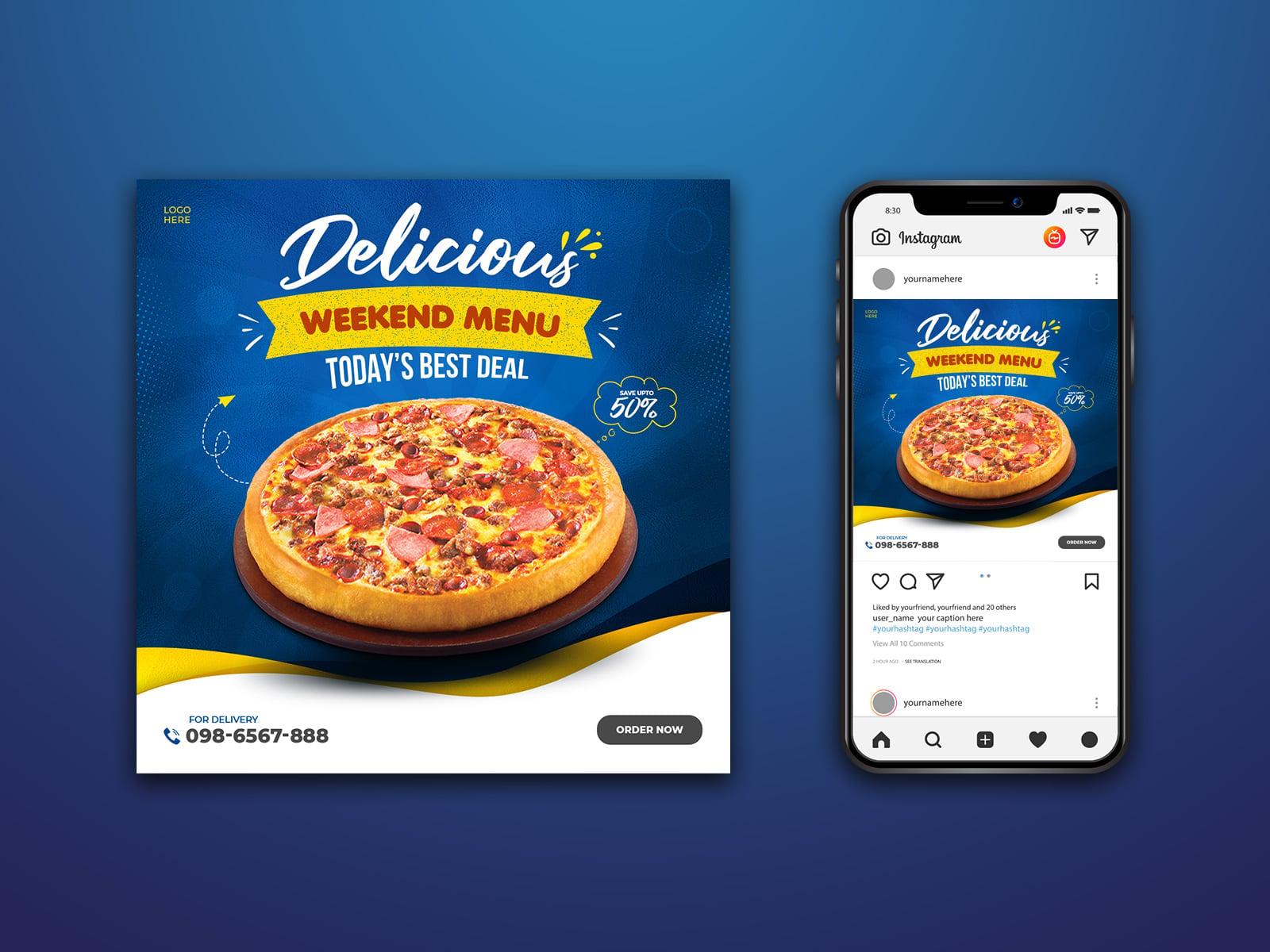 I will design professional social media post design 